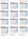 Kalender 2011 mit Ferien und Feiertagen Jemen