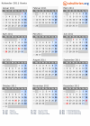 Kalender 2011 mit Ferien und Feiertagen Kenia