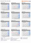 Kalender 2011 mit Ferien und Feiertagen Marokko