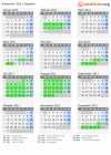 Kalender 2011 mit Ferien und Feiertagen Oppeln