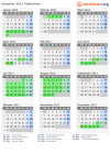 Kalender 2011 mit Ferien und Feiertagen Podlachien