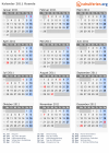 Kalender 2011 mit Ferien und Feiertagen Ruanda