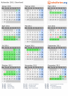 Kalender 2011 mit Ferien und Feiertagen Saarland