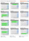 Kalender 2011 mit Ferien und Feiertagen Appenzell Ausserrhoden