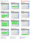 Kalender 2011 mit Ferien und Feiertagen Jura