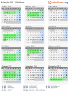 Kalender 2011 mit Ferien und Feiertagen Solothurn