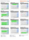 Kalender 2011 mit Ferien und Feiertagen Thurgau