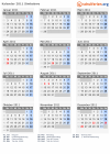 Kalender 2011 mit Ferien und Feiertagen Simbabwe