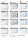 Kalender 2011 mit Ferien und Feiertagen Vatikanstadt