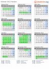 Kalender 2012 mit Ferien und Feiertagen Flandern