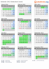 Kalender 2012 mit Ferien und Feiertagen Gelderland (nord)
