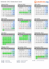 Kalender 2012 mit Ferien und Feiertagen Gelderland (süd)