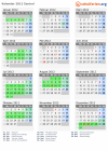 Kalender 2012 mit Ferien und Feiertagen Zentral