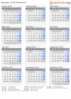 Kalender 2012 mit Ferien und Feiertagen Moldawien