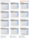 Kalender 2012 mit Ferien und Feiertagen Telemark