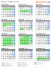 Kalender 2012 mit Ferien und Feiertagen Burgenland