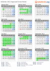 Kalender 2012 mit Ferien und Feiertagen Appenzell Innerrhoden