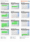 Kalender 2012 mit Ferien und Feiertagen Jura