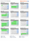 Kalender 2012 mit Ferien und Feiertagen Nidwalden