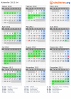 Kalender 2012 mit Ferien und Feiertagen Uri