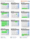 Kalender 2013 mit Ferien und Feiertagen Schleswig-Holstein