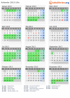 Kalender 2013 mit Ferien und Feiertagen Lille