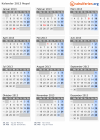Kalender 2013 mit Ferien und Feiertagen Nepal