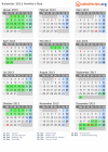 Kalender 2013 mit Ferien und Feiertagen Hawke's Bay