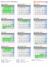 Kalender 2013 mit Ferien und Feiertagen Wellington