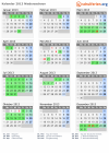 Kalender 2013 mit Ferien und Feiertagen Niedersachsen