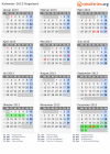 Kalender 2013 mit Ferien und Feiertagen Rogaland