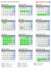 Kalender 2013 mit Ferien und Feiertagen Burgenland