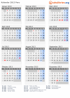 Kalender 2013 mit Ferien und Feiertagen Peru