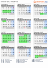 Kalender 2013 mit Ferien und Feiertagen Heiligkreuz