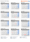Kalender 2013 mit Ferien und Feiertagen Polen