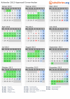 Kalender 2013 mit Ferien und Feiertagen Appenzell Innerrhoden
