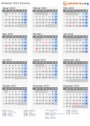 Kalender 2013 mit Ferien und Feiertagen Schweiz