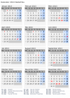 Kalender 2013 mit Ferien und Feiertagen Südafrika