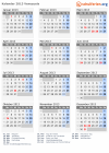 Kalender 2013 mit Ferien und Feiertagen Venezuela