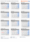 Kalender 2013 mit Ferien und Feiertagen Vereinigte Arabische Emirate