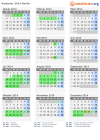 Kalender 2014 mit Ferien und Feiertagen Berlin