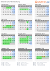 Kalender 2014 mit Ferien und Feiertagen Brandenburg