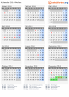 Kalender 2014 mit Ferien und Feiertagen Molise