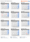 Kalender 2015 mit Ferien und Feiertagen Distrikt Brcko