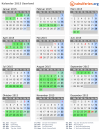 Kalender 2015 mit Ferien und Feiertagen Saarland