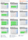 Kalender 2015 mit Ferien und Feiertagen Grenoble