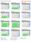 Kalender 2015 mit Ferien und Feiertagen Versailles