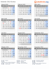 Kalender 2015 mit Ferien und Feiertagen Guinea