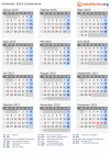 Kalender 2015 mit Ferien und Feiertagen Indonesien