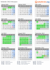 Kalender 2015 mit Ferien und Feiertagen Abruzzen